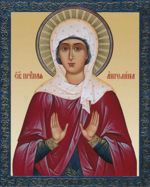 Икона "Святая Ангелина Сербская"