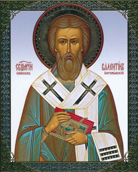 Икона "Священномученик, Епископ Валентин Интерамский (Италийский)"