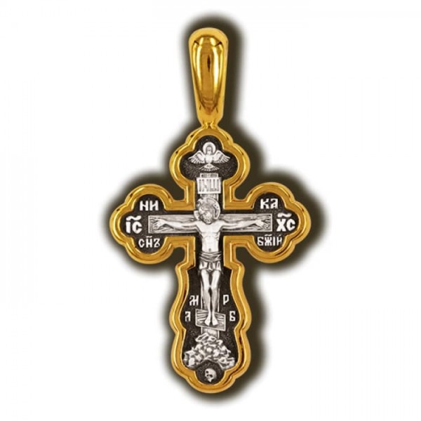 Православный крест: Распятие Господа, тропарь Воздвижению Креста Господня