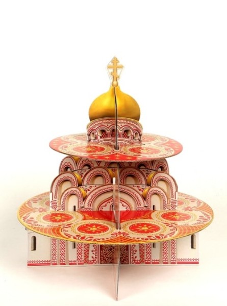 Набор пасхальный декоративная подставка для яиц «Храм»