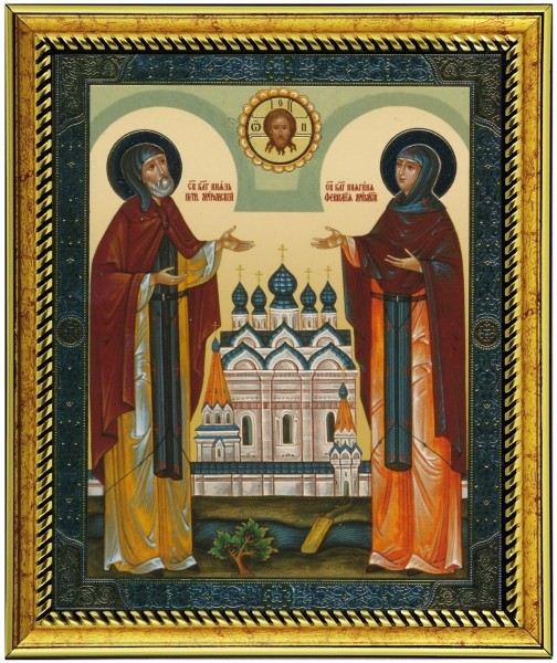 Икона Святые преподобные Петр и Феврония