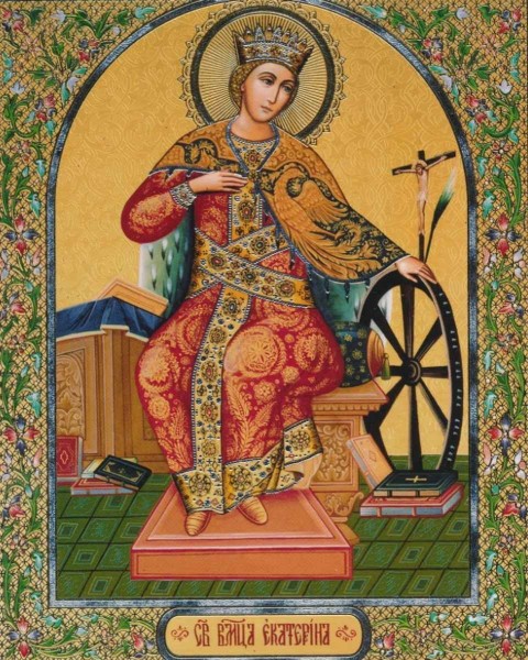 Икона "Святая великомученица Екатерина Александрийская"