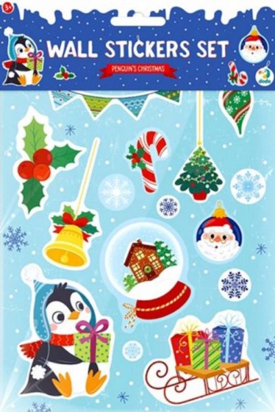 Набор наклеек Рождество пингвинчика
