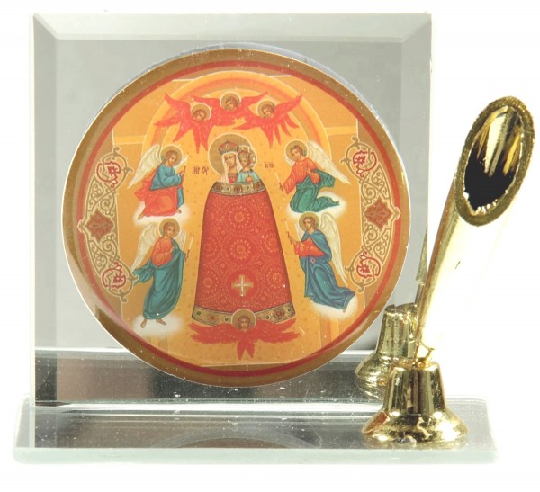 Подставка для ручки с иконой "Икона Божьей Матери Прибавление Ума"