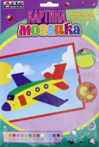 Картина-мозаика "Самолет" (DT-1016-7)