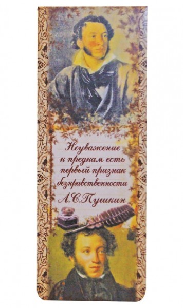 Закладка книжная с магнитом "Пушкин"