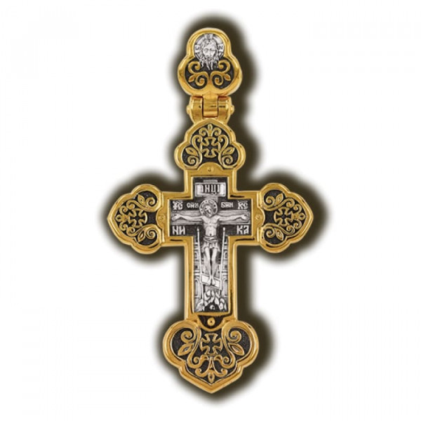 Православный крест: Распятие Христово. Ангел-Хранитель.