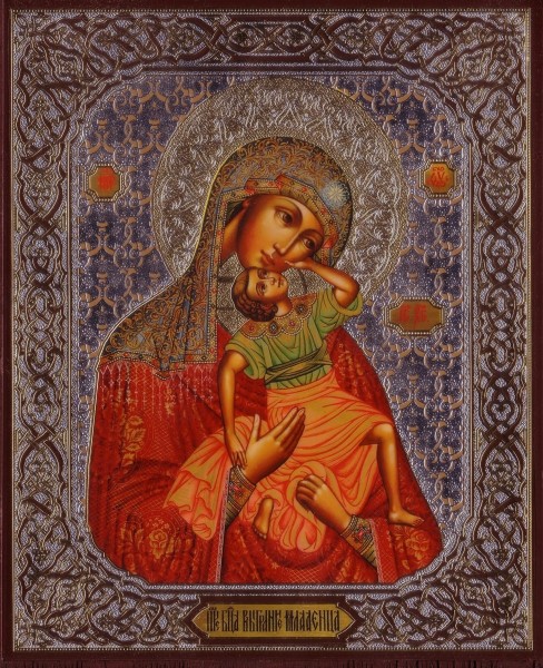 Икона Божией Матери "Взыграние Младенца"
